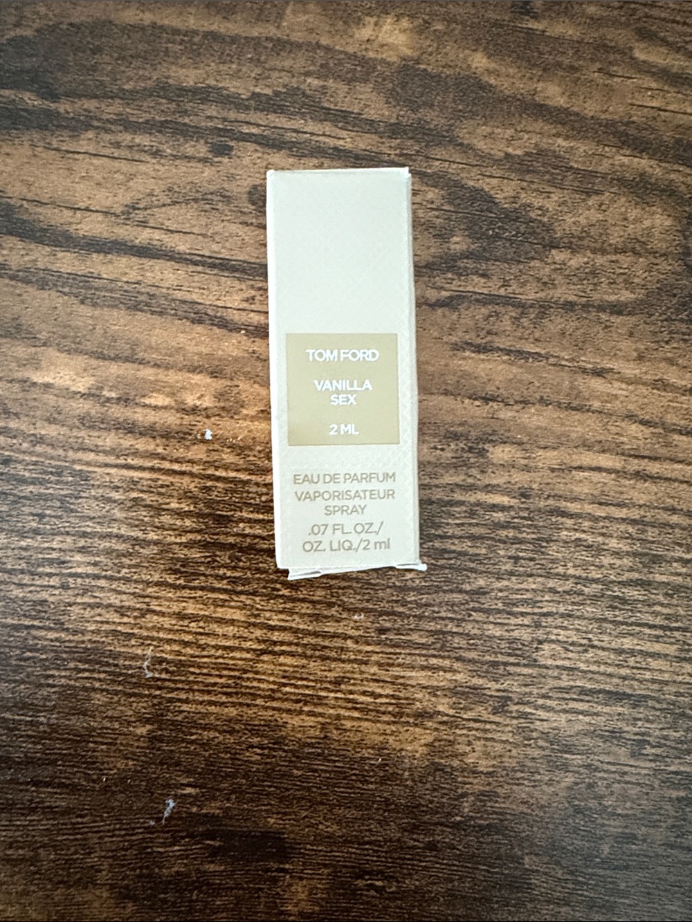 Tom Ford Beige and Gold Miniature Perfume Box